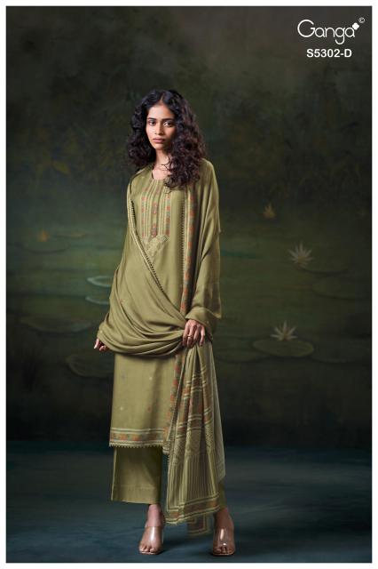 Ganga jaela 5302 ladies dress material wholesale market in mumbai